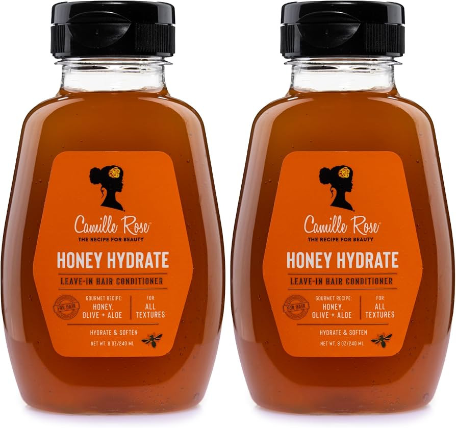 Camille Rose Leave-In Conditioner, Honey Hydrate 2-Pack \u2013 Deep Conditioning for All Textures... | Amazon (US)