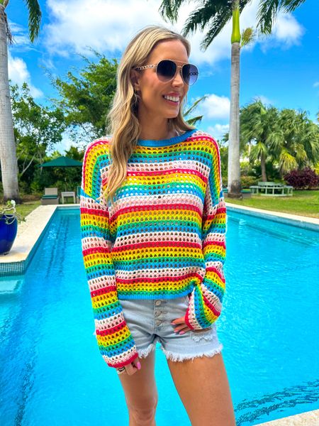 How fun is this rainbow knit sweater?! Use code torig20 for 20% off #pinklily #summeroutfit

#LTKcurves #LTKstyletip #LTKfit