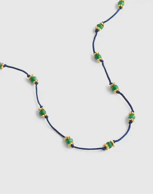 Beaded Long Station Necklace | Madewell