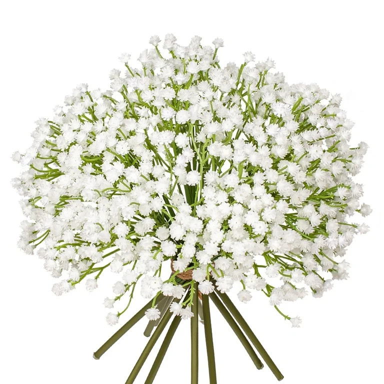 10 Pcs Artificial Baby's Breath Flower 9.8" Faux Flowes Arrangement Wedding Fake Flowers Home Dec... | Walmart (US)