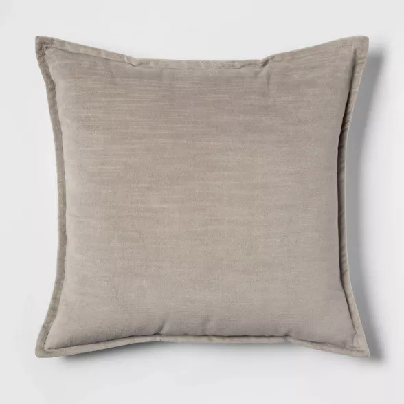 Cotton Velvet Square Pillow - Threshold™ | Target