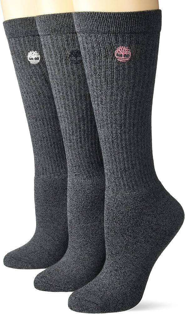 Timberland womens 3-pack Ribbed Full Comfort Boot Socks | Amazon (US)