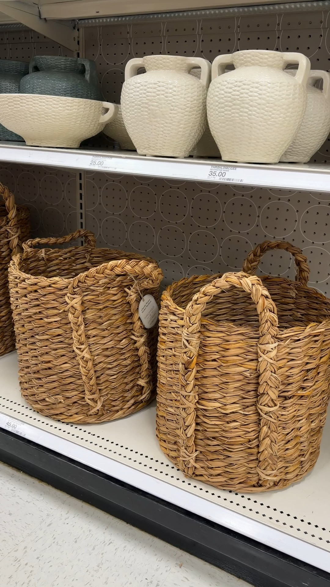 Loving these Chunky Weave Baskets 🧺

They look and feel so high-end! Would be perfect styled in a living room with blankets, used for sorting in a laundry room or to tuck away kids toys! 

 - Threshold with Studio McGee

#LTKHome