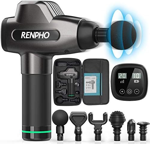 Massage Gun, RENPHO C3 Deep Tissue Muscle Massager, Powerful Percussion Massager Handheld with Po... | Amazon (US)