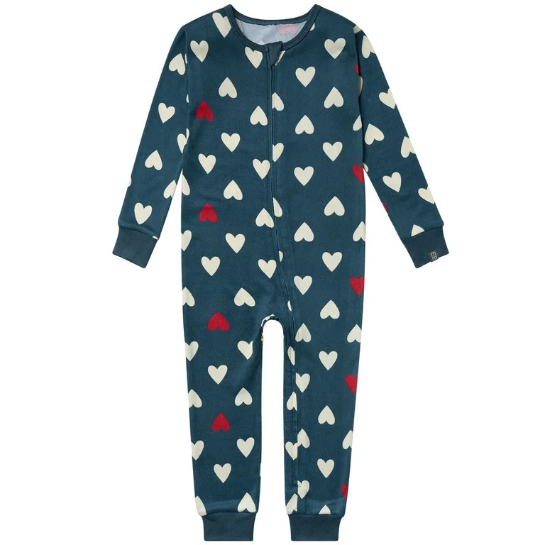 Modern Moments by Gerber Toddler Neutral Valentine´s Day Super Soft One-Piece Pajama, Sizes 12M-... | Walmart (US)