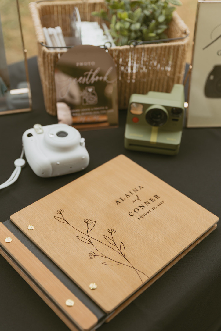 Our custom photo guestbook was one of my favorite wedding details 🤍 We set up a Polaroid table with instant cameras so guests could snap a picture, sign the album, and leave a memory we’ll treasure forever. Perfect for a rustic, modern, or outdoor wedding!

✨ Shop our wedding must-haves below — from Polaroid cameras to personalized albums and acrylic signage.

#WeddingInspo #PhotoGuestbook #RusticWedding #OutdoorWedding #WeddingDecor #PolaroidGuestbook #BrideToBe #ModernRusticWedding #WeddingIdeas #LTKWedding 

 #LTKSeasonal #LTKParties #LTKWedding