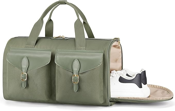 BAGSMART Duffel Bag for Women, Vintage Weekender Bags for Women, Overnight Gym Bag Carry on Perso... | Amazon (US)