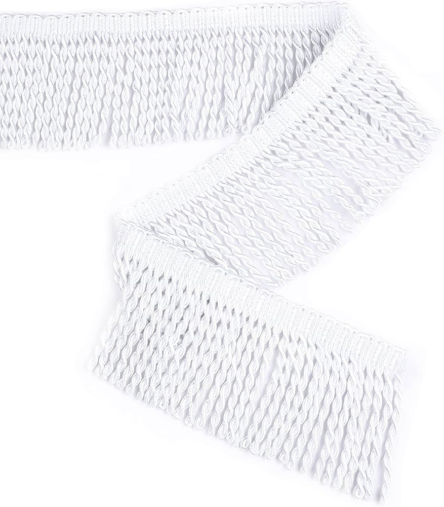 BEL AVENIR Curtain Fringes Bullion Fringe Trim 5.5 Yard x 3 Inches Fabric Trims Sewing DIY Decora... | Amazon (US)