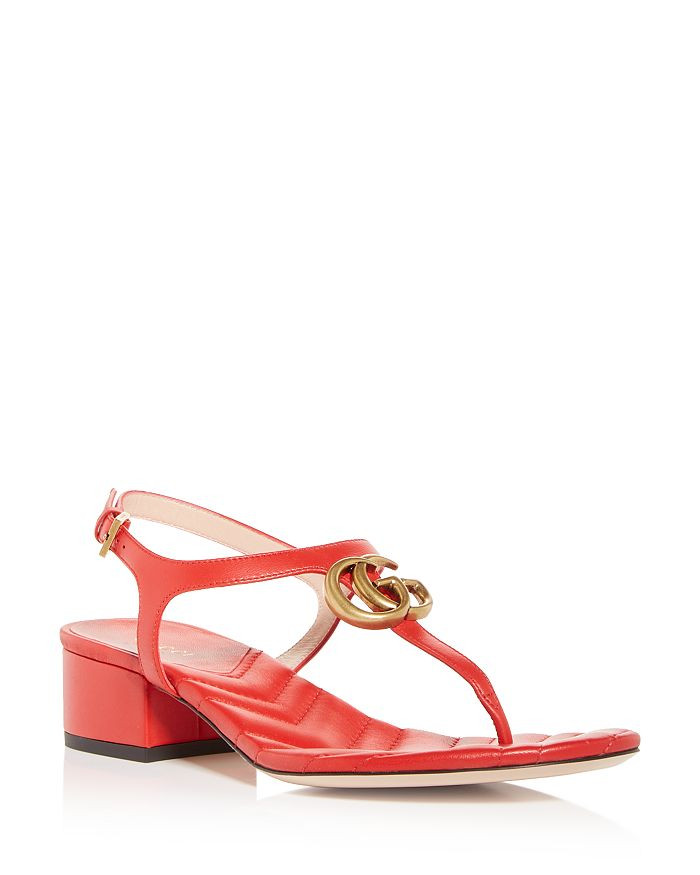 Women's Double G Block Heel Thong Sandals | Bloomingdale's (US)