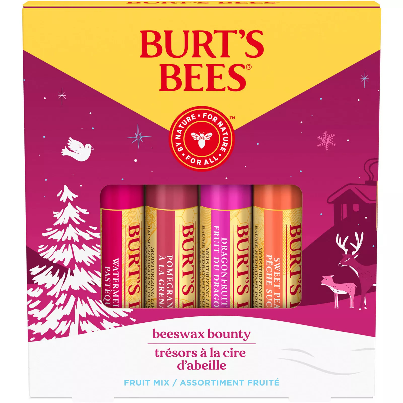 Burt's Bees Beeswax Bounty Fruit Mix Lip Balm Gift Set, Color | Kohl's