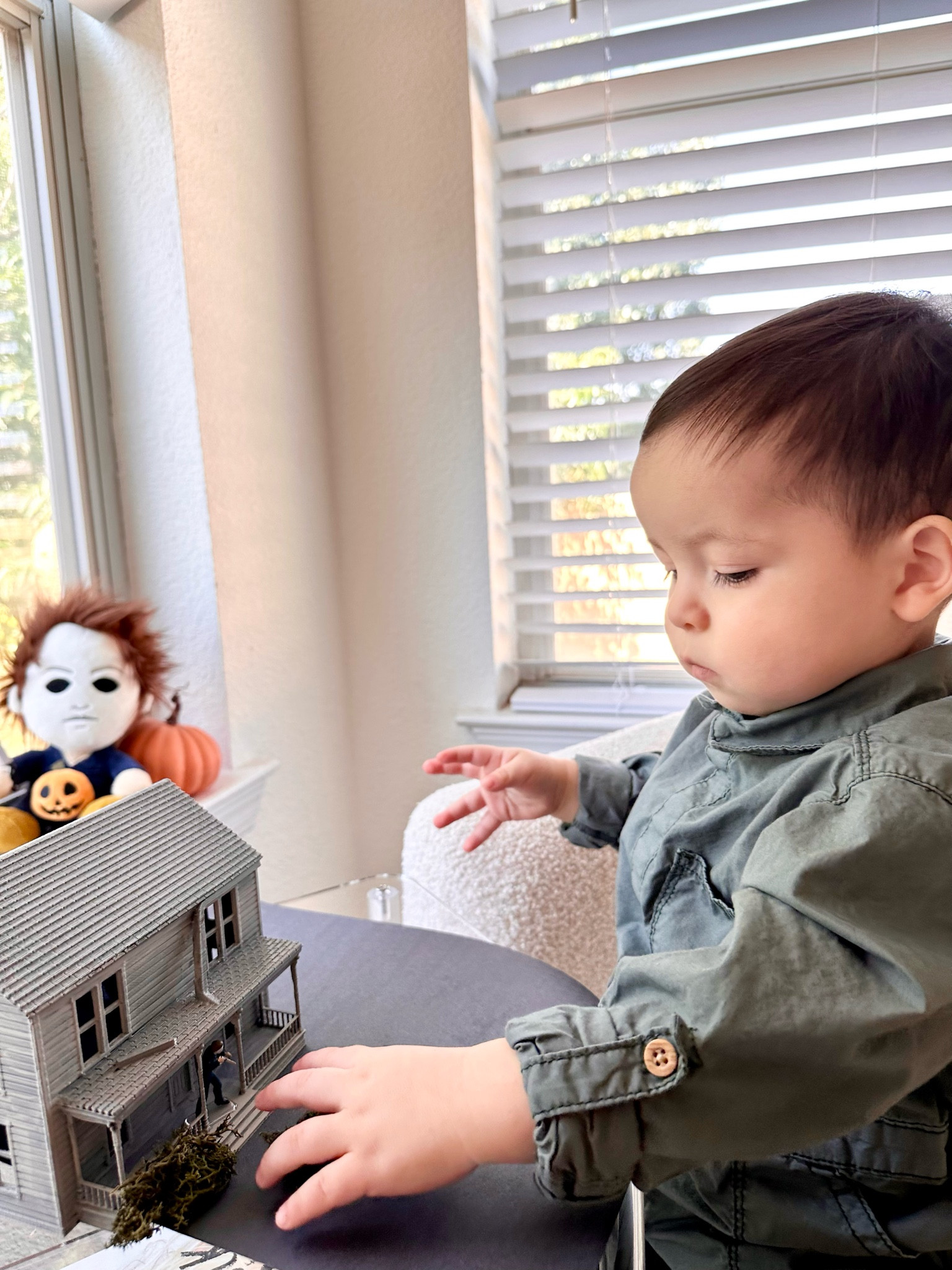 Miniature Michael Myers house 

#LTKSeasonal #LTKHome #LTKBaby