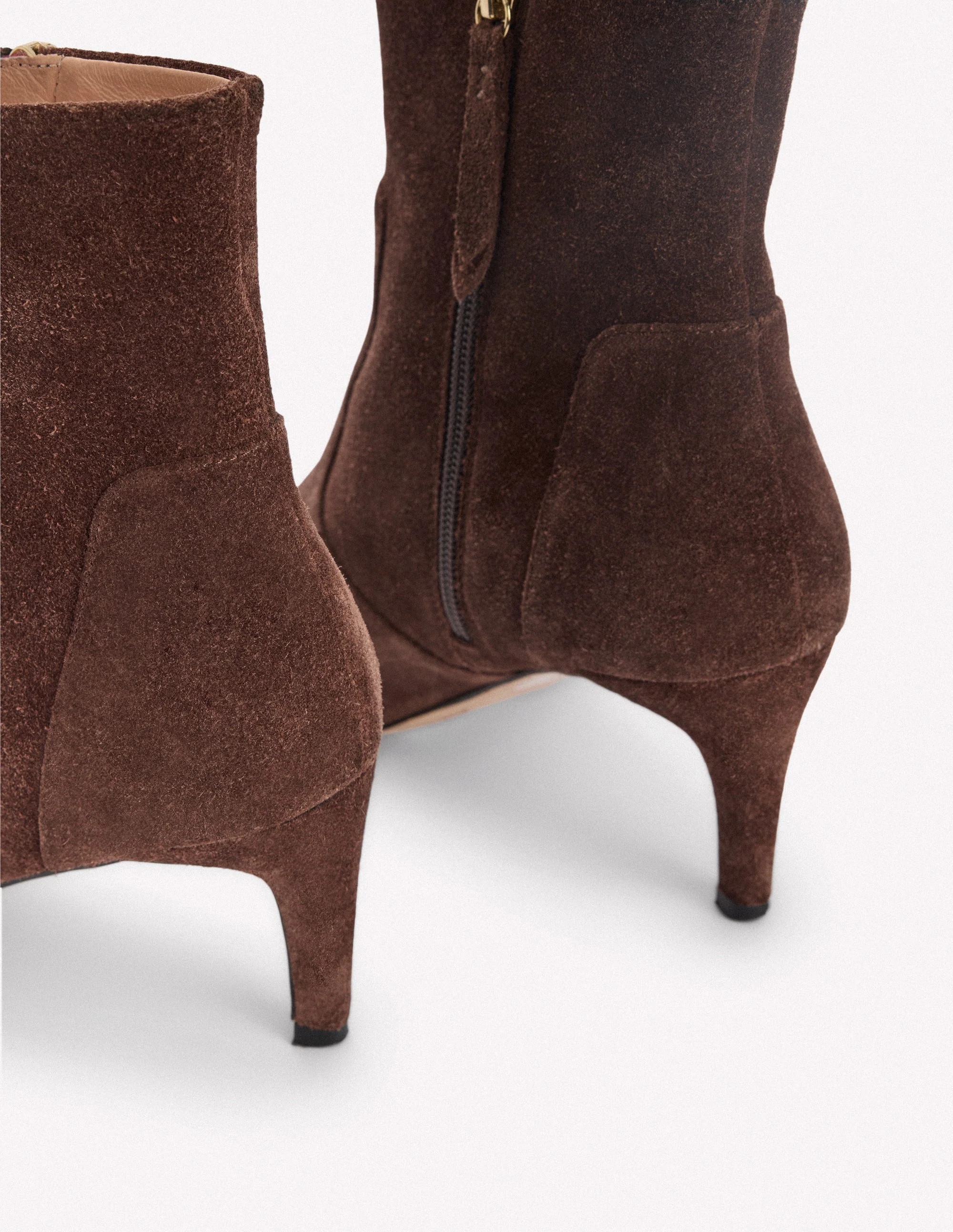 Mid Heel Ankle Boots-Bitter Chocolate | Boden UK