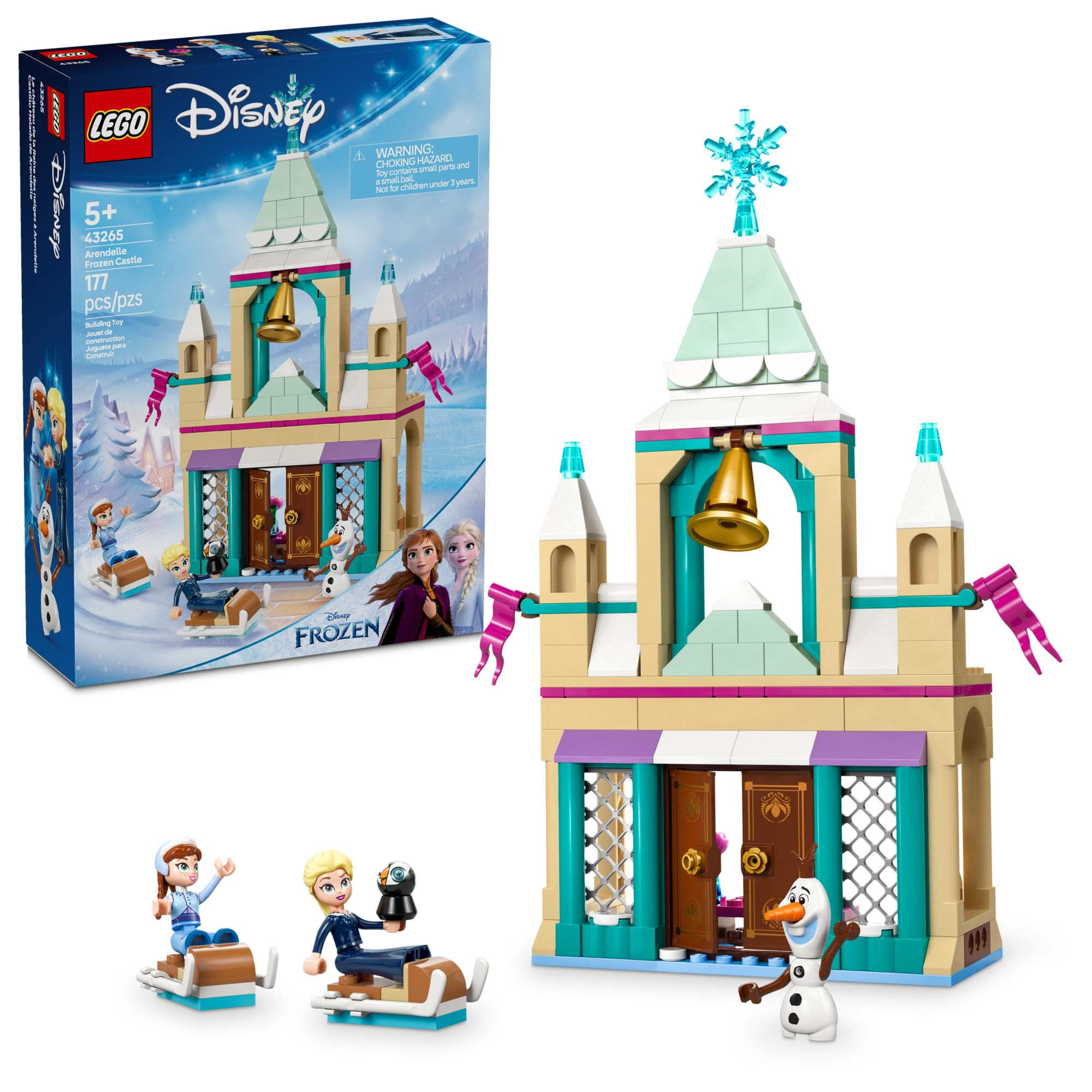LEGO Disney Frozen: Arendelle Frozen Castle - Building Playset for Kids - Frozen Castle Toy for F... | Amazon (US)