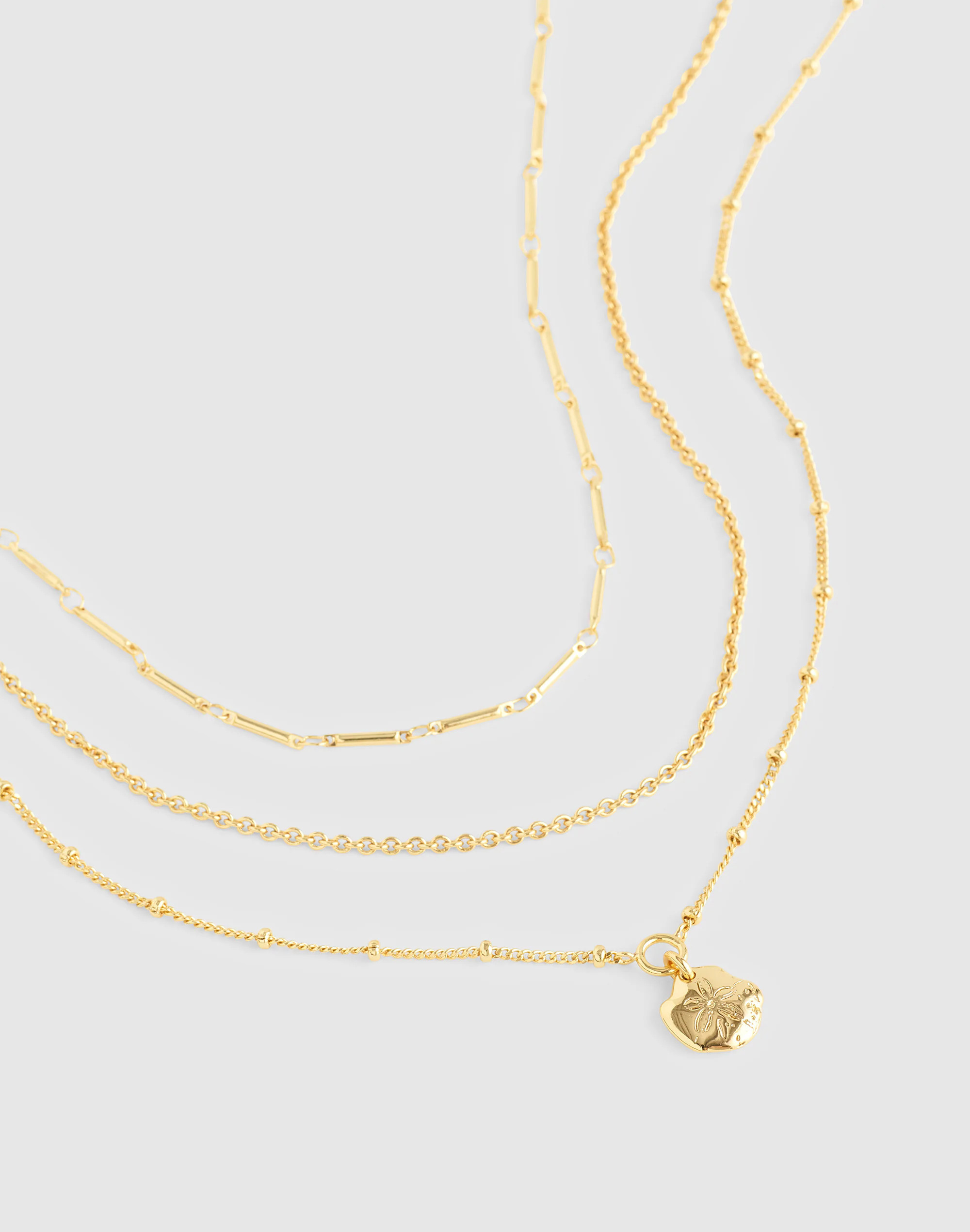 Three-Pack Sand Dollar Necklace Set | Madewell