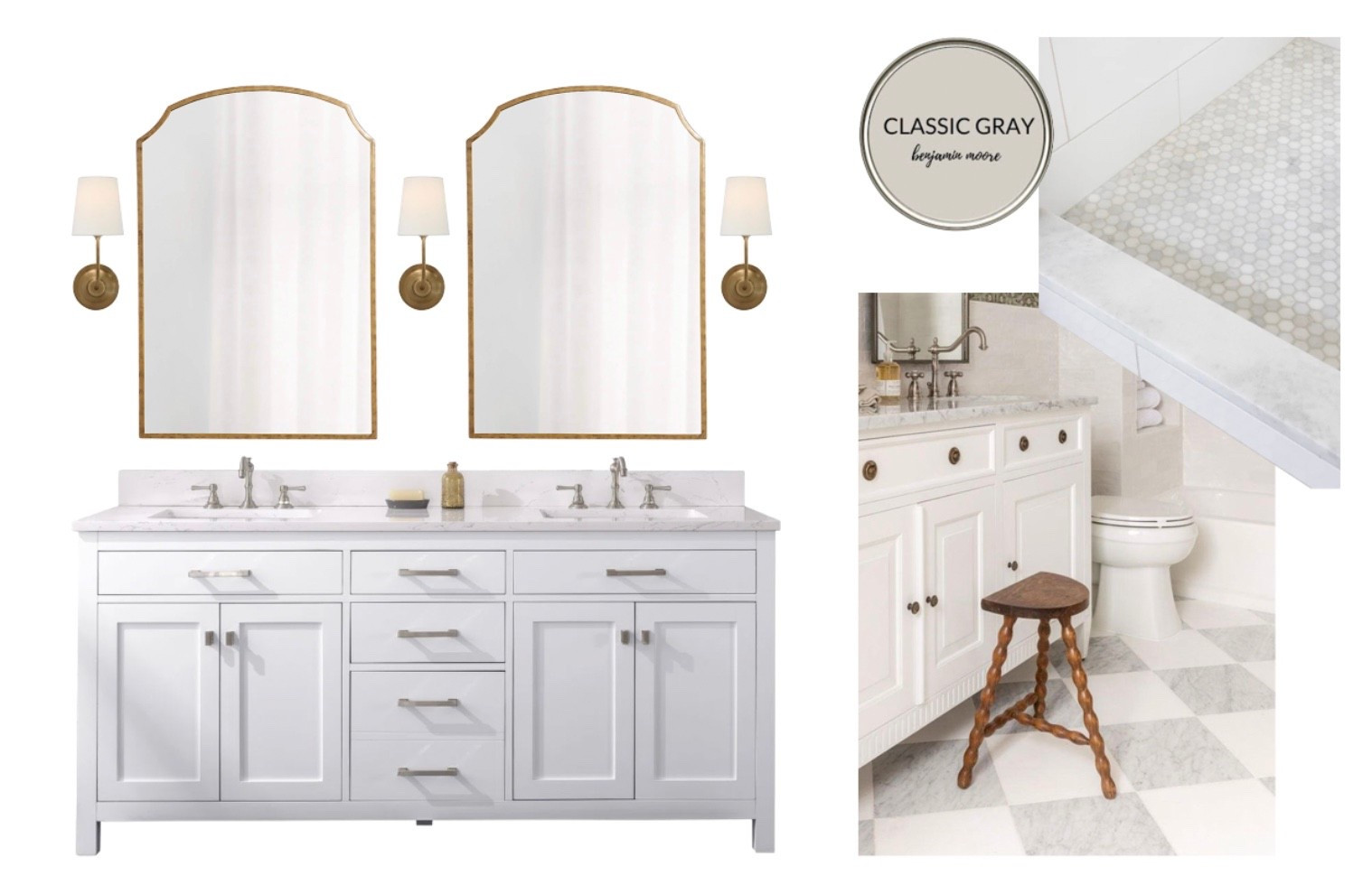 Bathroom Mood Board
#doublevanity #tile #whitebathroom

#LTKHome