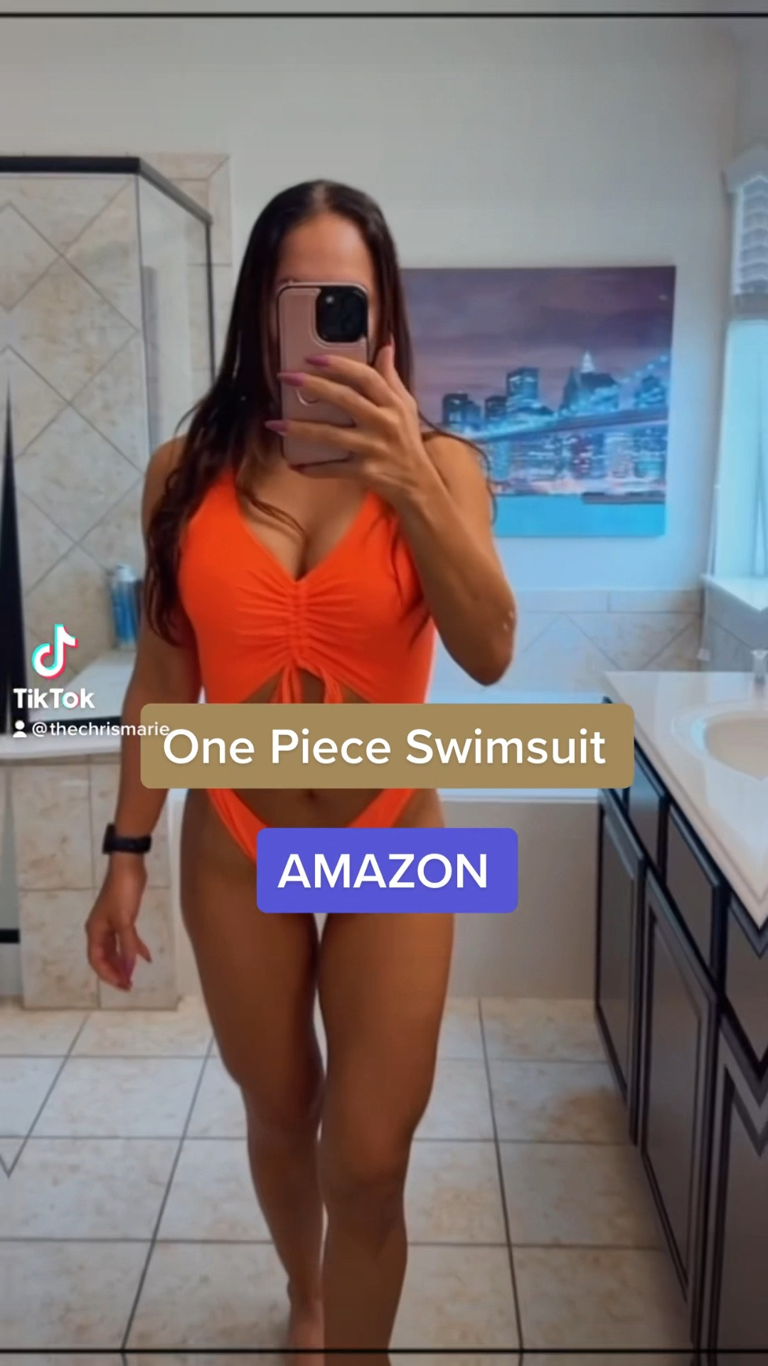 One piece swimsuit from
Amazon 

#LTKswim #LTKfit #LTKsalealert