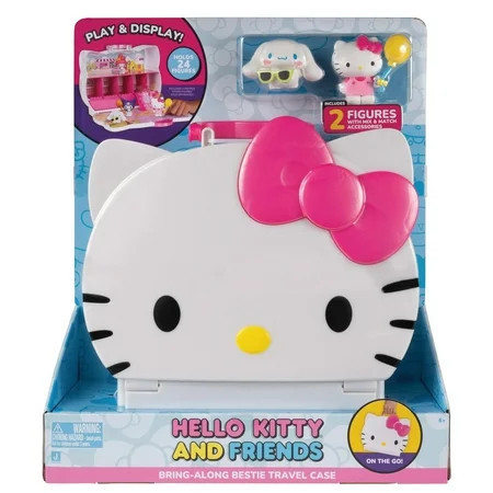 Hello Kitty® and Friends Bring-Along Bestie Travel Case - Play & Display Toy with 2 Figures, Storage, & 3 Play Areas with Accessories | Walmart (US)