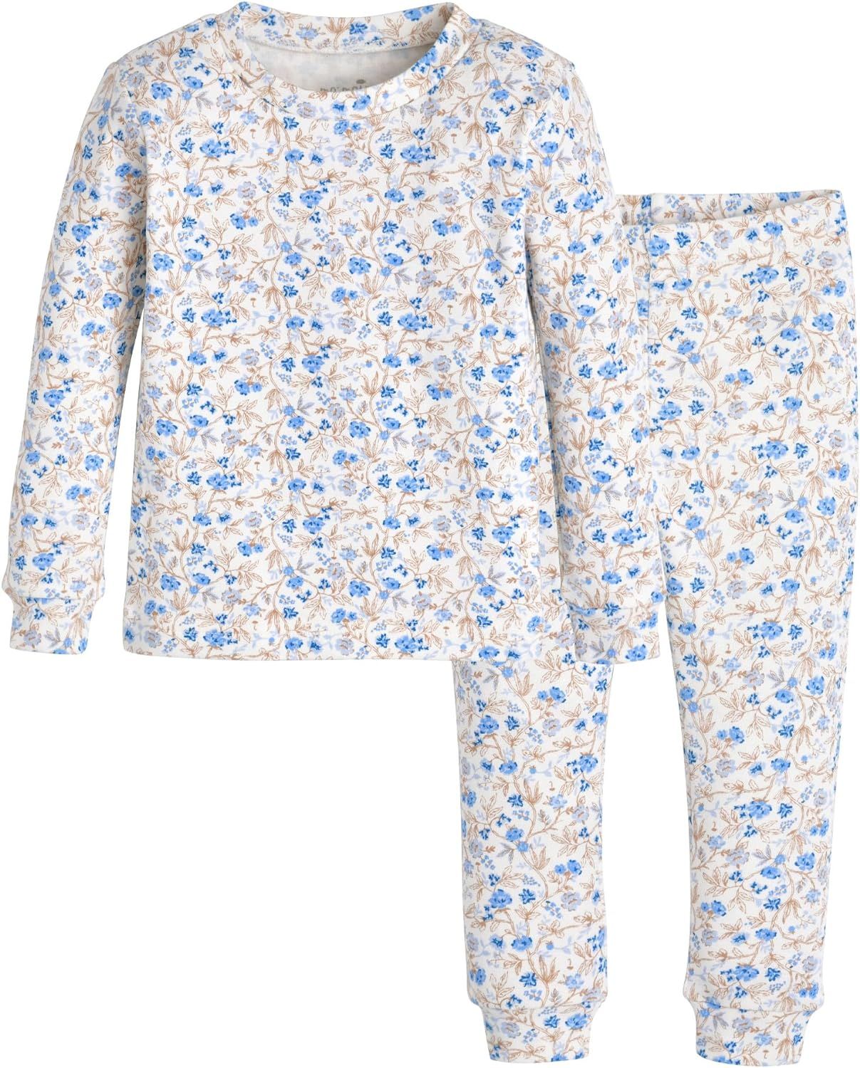 moimoln Baby Toddler Girls Boys Soft Cotton Modal Flower Character Long-Sleeve Snug fit Pjs Pajam... | Amazon (US)