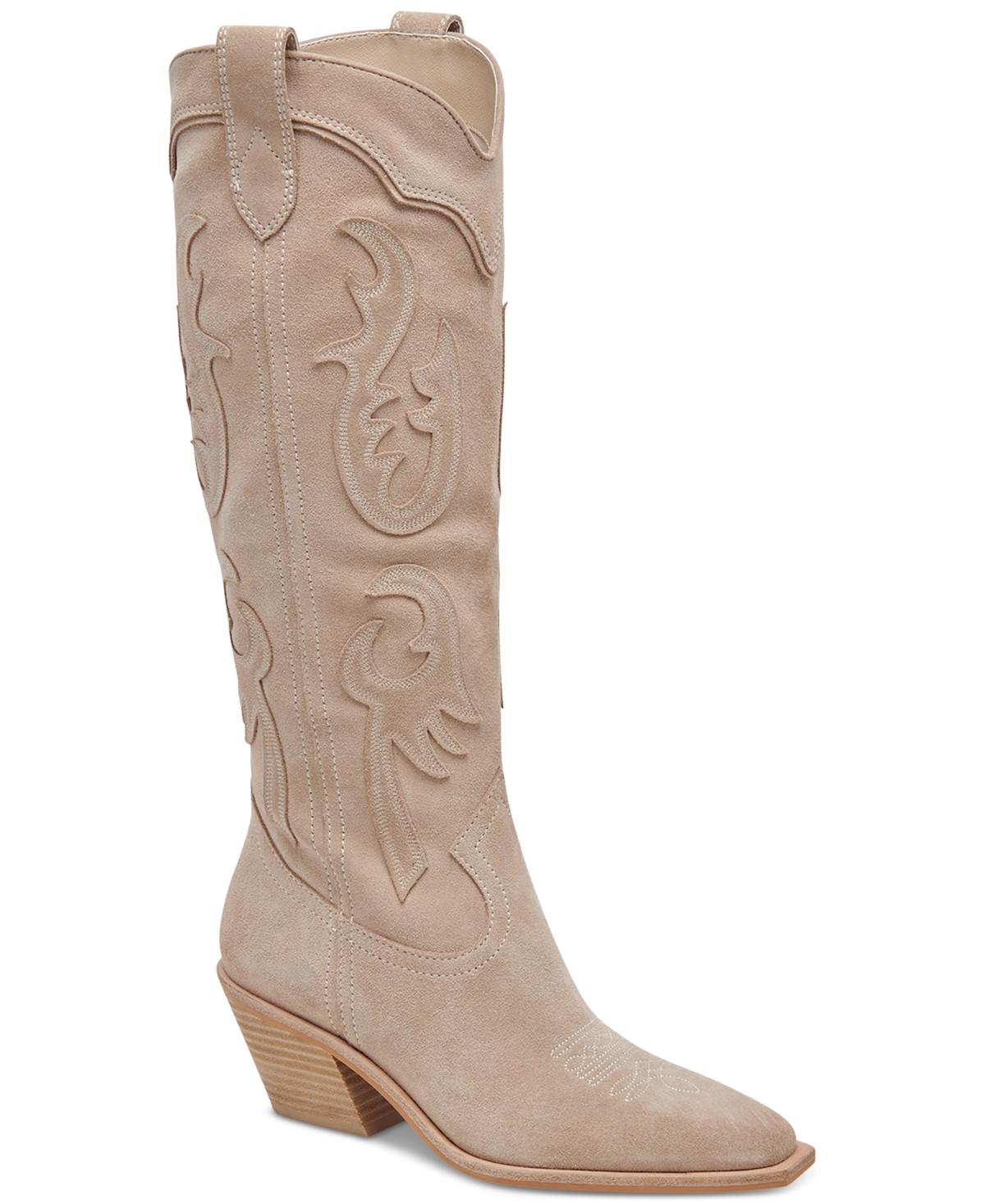 Dolce Vita Women's Samsin Tall Western Boots - Taupe | Macy's