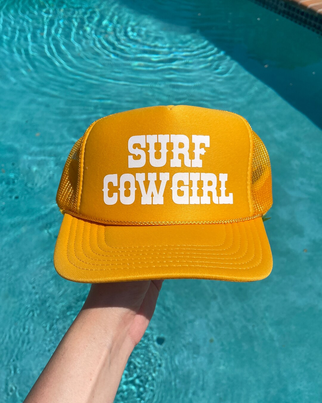 Surf Cowgirl Trucker Hat Unisex Fit Trucker Hat Beach Hat Surfer Hat - Etsy | Etsy (US)
