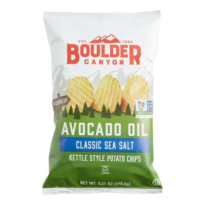 Boulder Canyon Avocado Oil Sea Salt Potato Chips 5.25 oz | Target