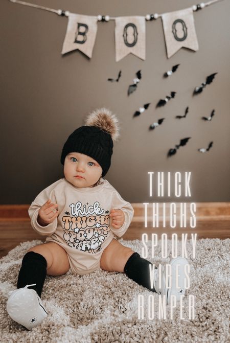 ••THICK THIGHS SPOOKY VIBES•• 
.

.
#amazonfinds #amazonbabyclothing #babyrompers 

#LTKSeasonal #LTKfamily #LTKSale