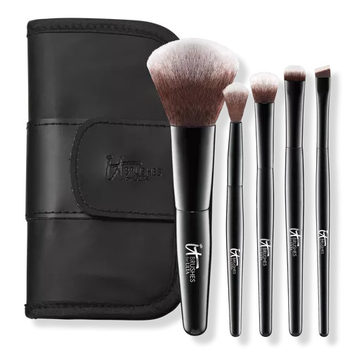 Your Face & Eye Essentials Mini 5 Pc Travel Brush Set - IT Brushes For ULTA | Ulta Beauty | Ulta