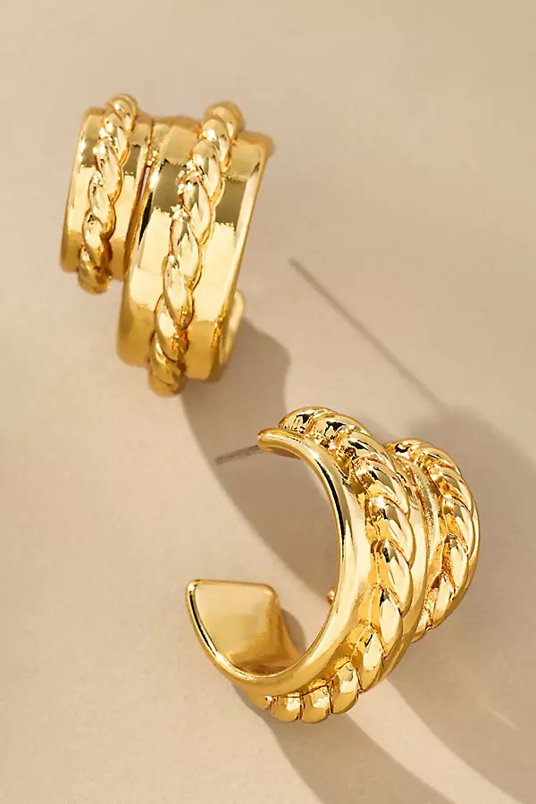 Rope Knot Hoop Earrings | Anthropologie (US)