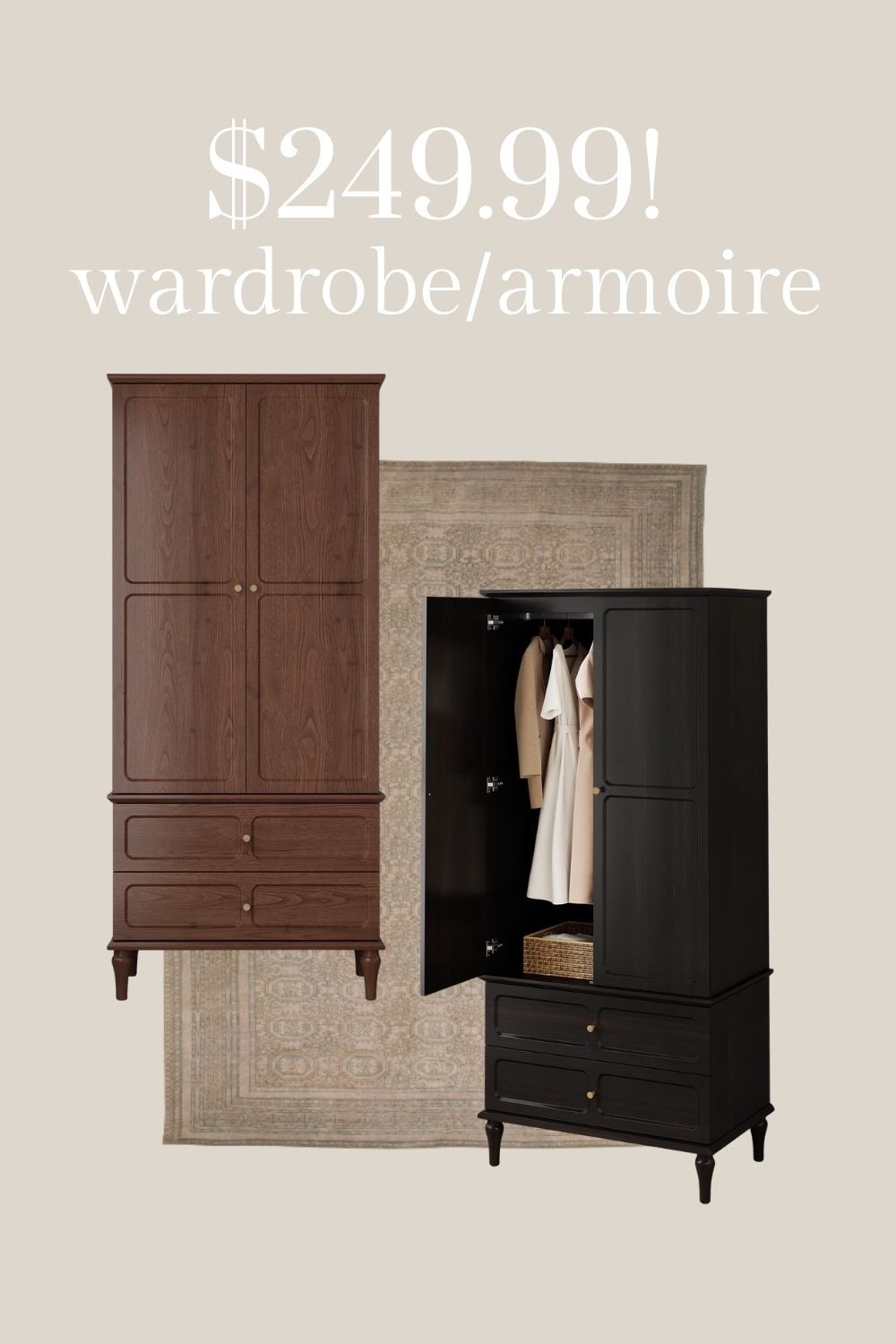 How cute is this wardrobe/armoire!! Perfect for older houses with small closets. 

#LTKHome