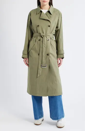 Long Double Breasted Trench Coat | Nordstrom