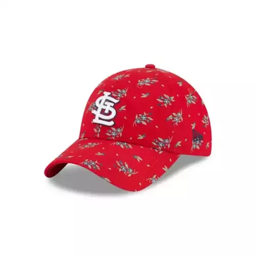 St. Louis Cardinals New Era Women's Bloom 9TWENTY Adjustable Hat - Red