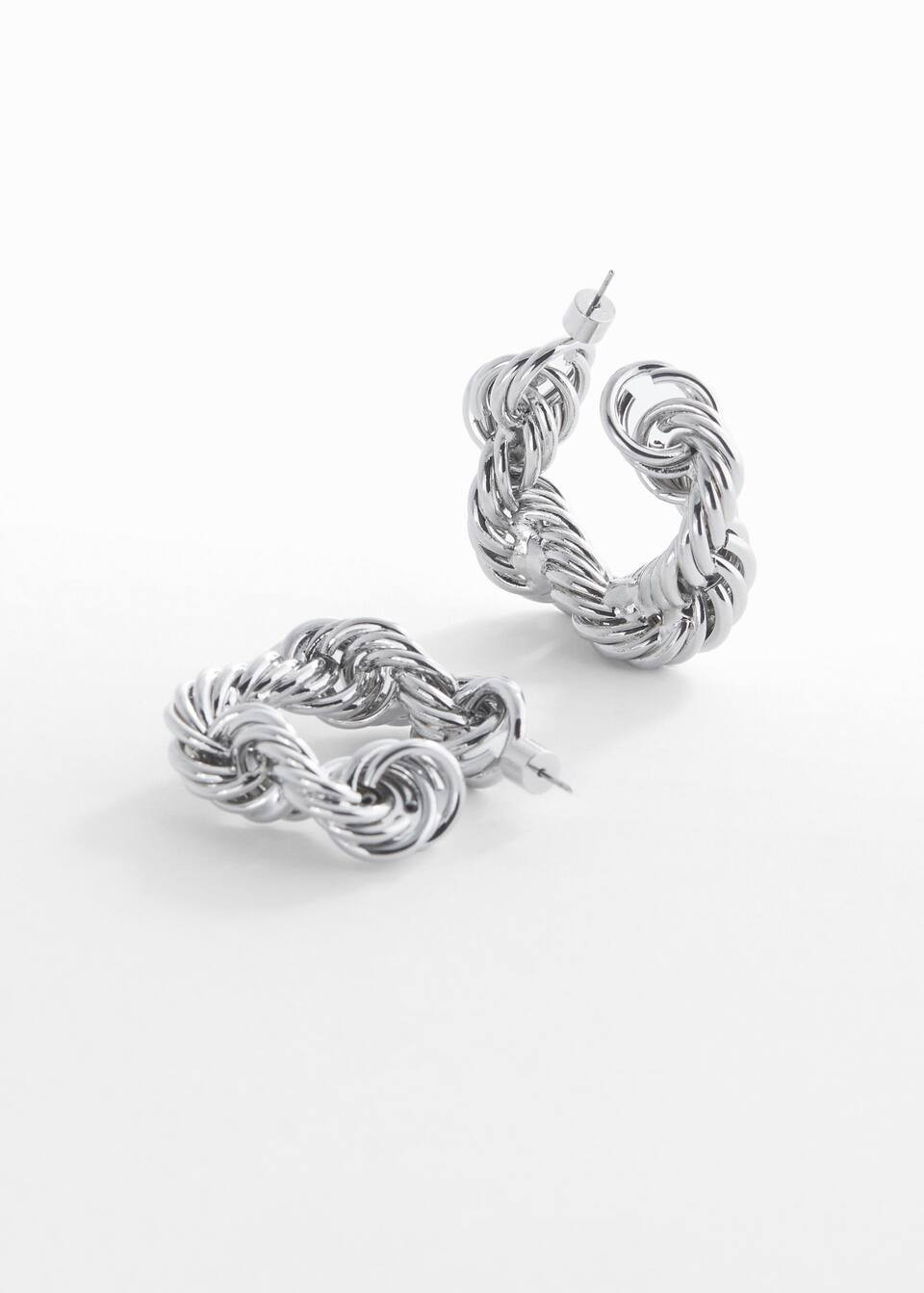 Intertwined hoop earrings | MANGO (US)