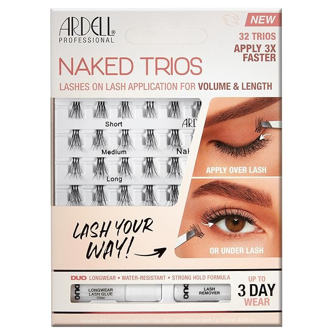 Ardell Naked Lashes Trios Kit, 32 Trios, 1 pack | Amazon (US)