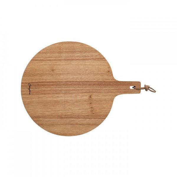 Oak Collection Round Cutting Board with Handle | Scout & Nimble