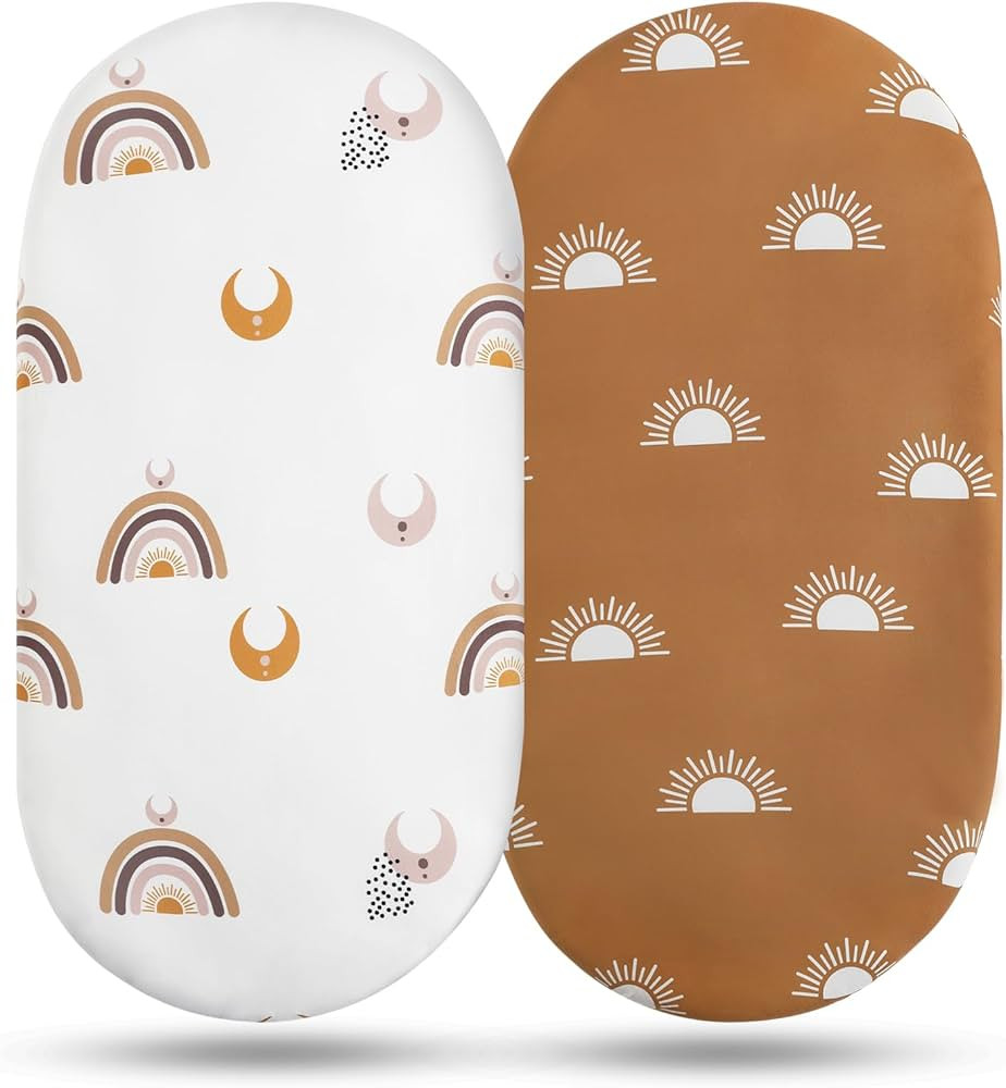 Soarwg Kids Bassinet Sheets, Bassinet Sheets for Baby Boy and Girl, Bassinet Sheet Neutral, Fit f... | Amazon (US)