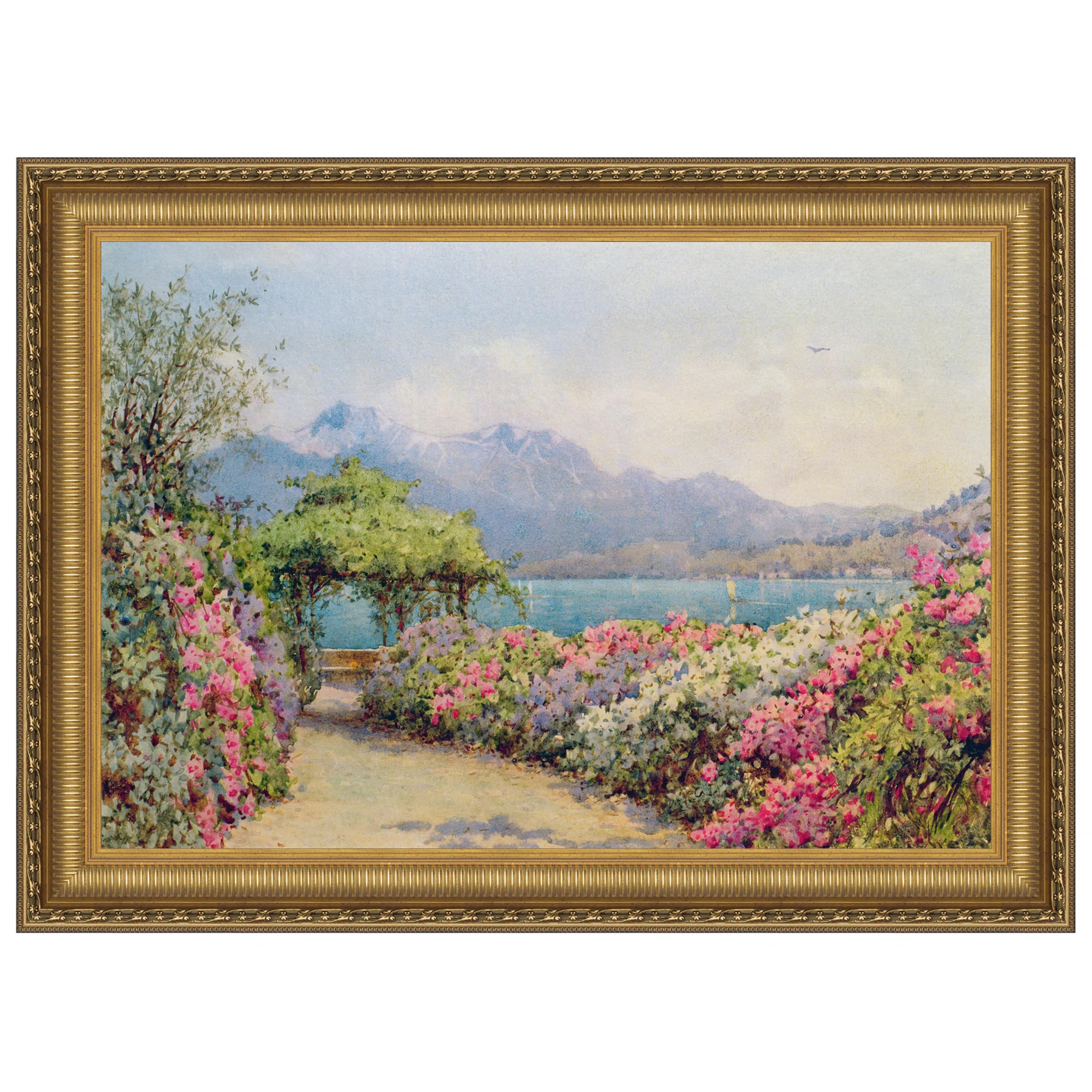 " Lake Como From The Villa " by Ernest Arthur Rowe | Wayfair North America