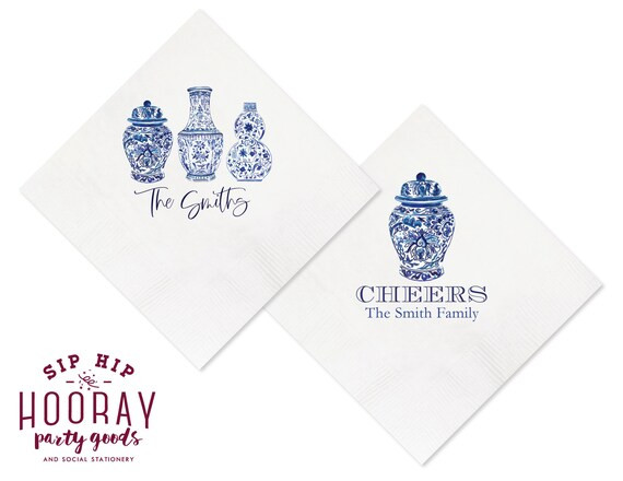 Ginger Jar Napkins Wedding Napkins Custom Ginger Jar | Etsy | Etsy (US)