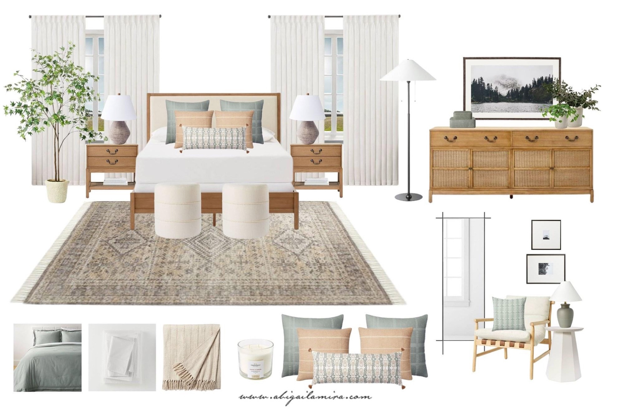 Need A little help designing a cohesive home that flows well? I am sharing a series on styling your whole home with target. In this third part, I created a primary bedroom with natural wood tones, sage green accents, and lots of different textures.

#LTKstyletip #LTKFind #LTKhome