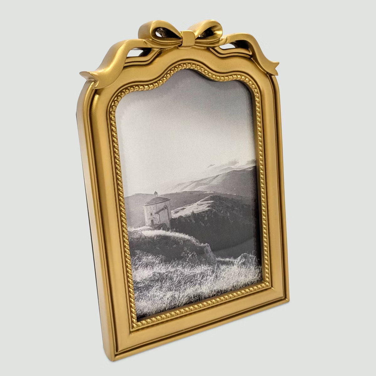 Harbortown 4"x6" Decorative Arched Bow Table Picture Frame Gold | Target