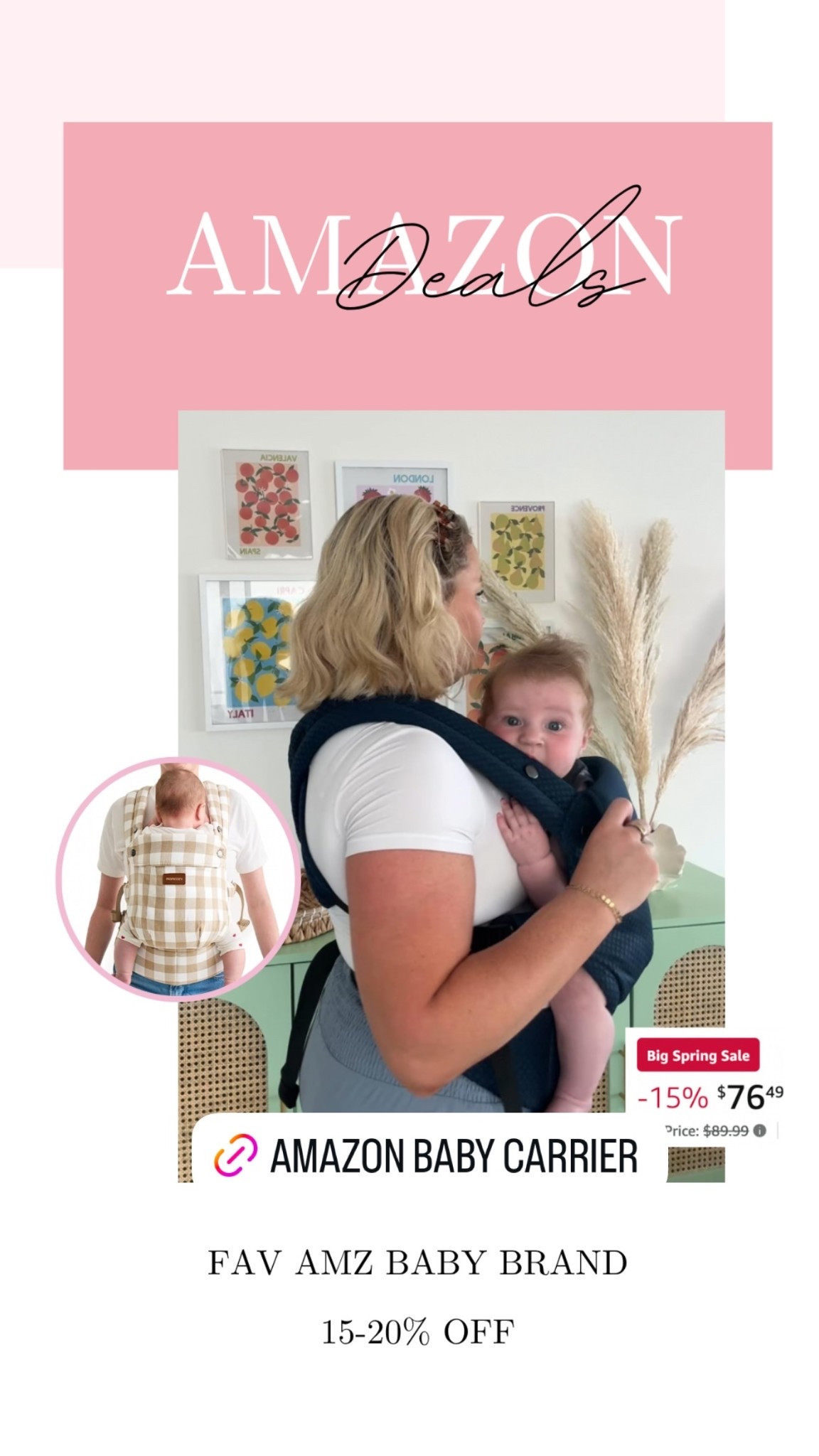 My favorite baby carrier on Big Spring Deal!! 

#LTKMidsize #LTKSaleAlert #LTKBaby