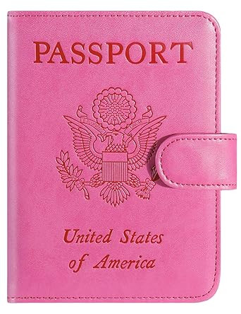 Passport Holder Cover Wallet RFID Blocking Leather Card Case Travel Accessories for Women Men | Amazon (US)