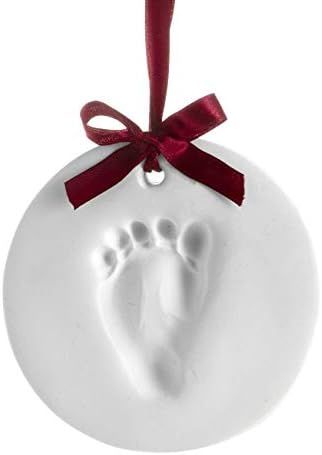 Pearhead Babyprints Baby's First Handprint or Footprint Ornament Kit, Easy No-Bake DIY, Christmas... | Amazon (US)