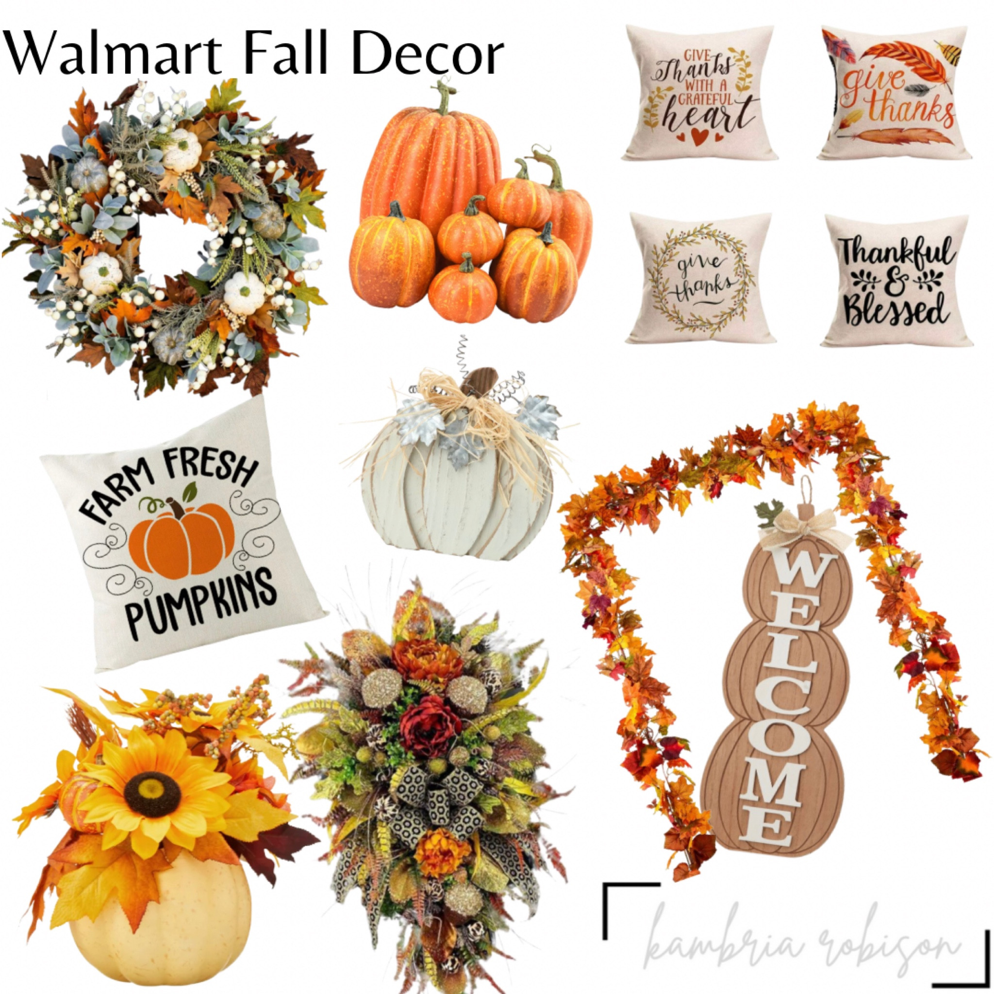 Loving the style and prices of this Walmart Fall Decor! 

#walmart #fall #falldecor #walmartdecor #homedecor #pumpkins #pillows #fallstyle #walmarthome 

#LTKhome #LTKSeasonal #LTKunder50