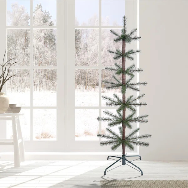 4.166666667' Artificial Pine Christmas Tree | Wayfair North America