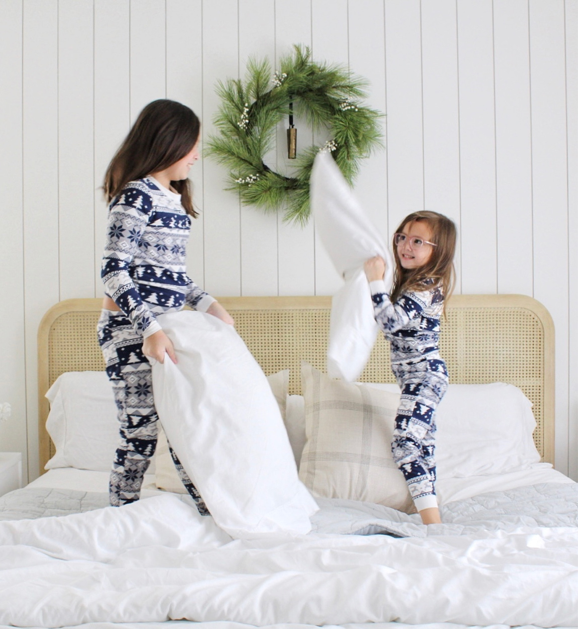 These navy and white fair isle pajamas are the softest ever! 
#walmartpartner #walmartfashion @walmartfashion 

#LTKSeasonal #LTKfamily #LTKHoliday