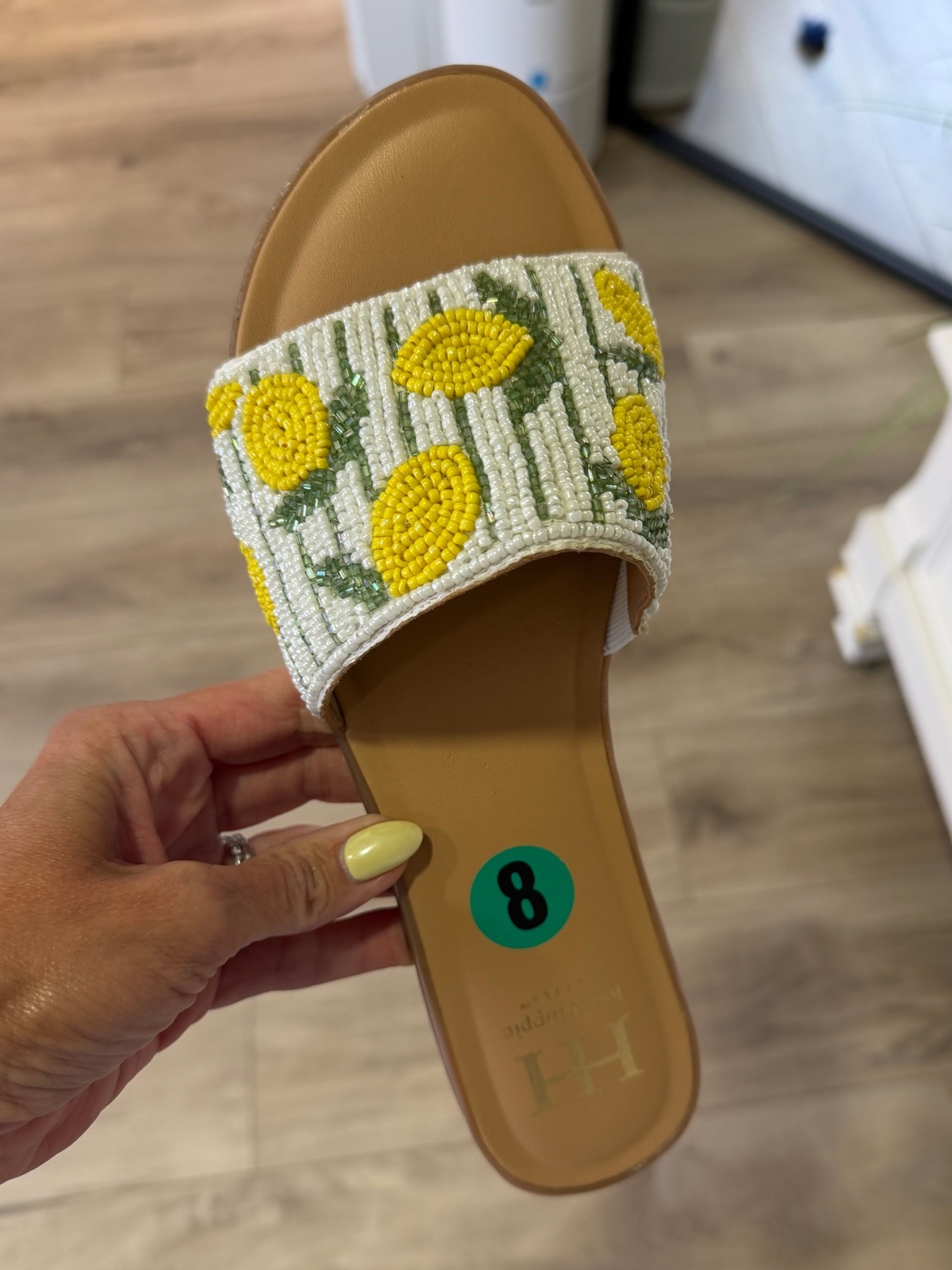 Beaded Lemon Sandals?! 
Yes! I found these at Marshall’s! But I’ll link some on Poshmark too.

#LTKootd #LTKOver40 #LTKSeasonal