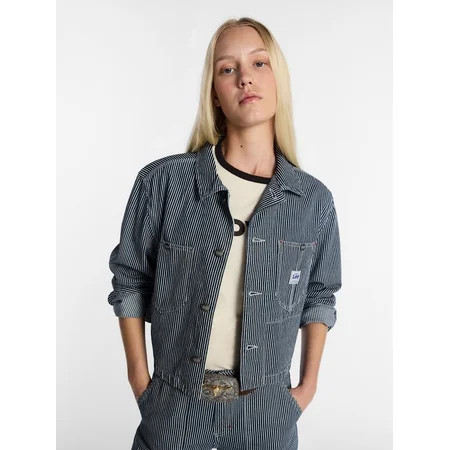 Kacey Lee Women's Cropped Chore Jacket, Sizes XS-XXL | Walmart (US)