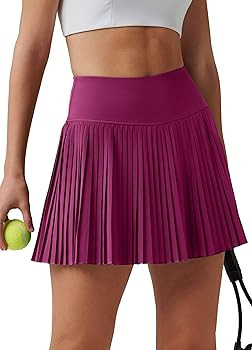 Willit Womens Pleated Tennis Skirts with Shorts Athletic Golf Skorts High Waisted Lightweight Zip... | Amazon (US)
