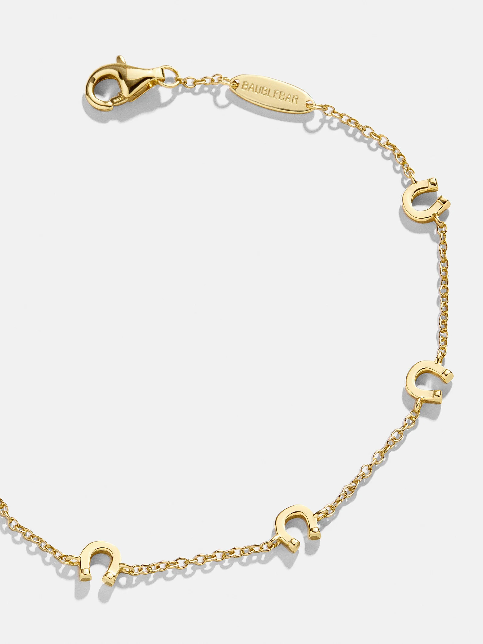 18K Gold Horseshoe Bracelet - Horseshoe | BaubleBar (US)