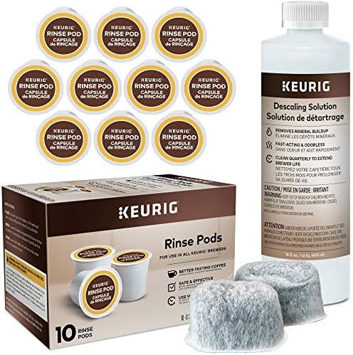 Keurig Descaling and Maintenance Kit by AMC - Includes 14 Ounce Descaling Solution, 10 Keurig Rinse  | Amazon (US)